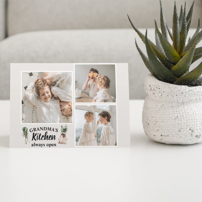 Foto- och mormkök är alltid öppet helg vykort (Skapare uppladdad)