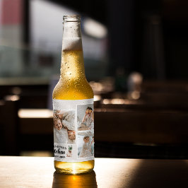 Foto- och mormkök är alltid öppet ölflaska etikett