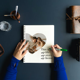 Foto och offertgåva för modern par-familj anteckningsbok