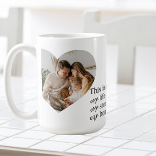 Foto och offertgåva för modern par-familj kaffemugg