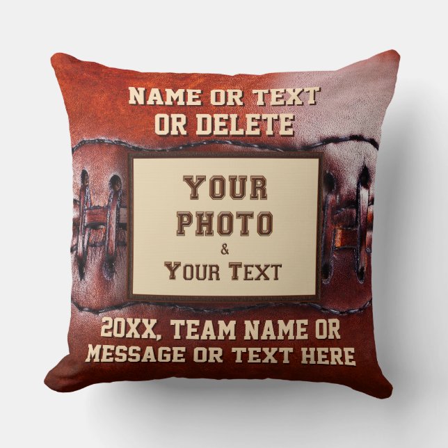 Foto- och personligfotboll kudder för spelare kudde (Framsida)