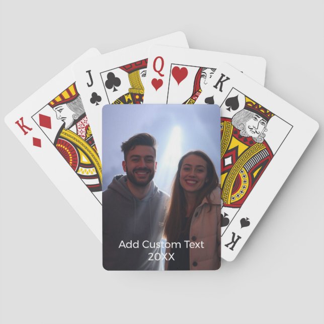 Foto och text 2 Fotokollage Casinokort (Baksidan)