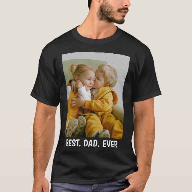 Foto och text för Anpassningsbar - Bästa Pappa någ T Shirt (Framsida)