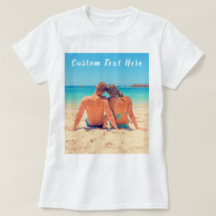 Foto och text för anpassningsbar - din egen desig t shirt