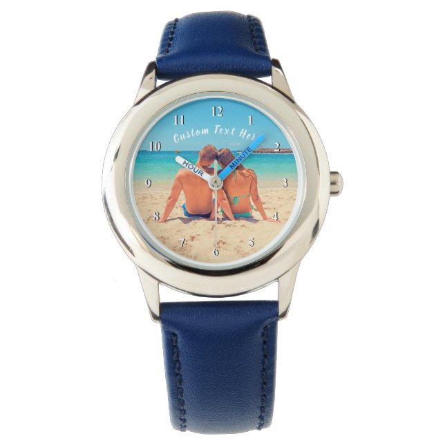 Foto och text för anpassningsbar - din egen design armbandsur (Framsida)