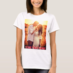Foto och text för Anpassningsbar T Shirt