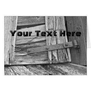 Foto och text för Anpassningsbarna Grind med utspä Hälsningskort