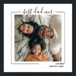 Foto och text för bästa Pappa någonsin-Personlig Poster<br><div class="desc">Bästa Personligen Foto och Text Typography - Poster Skriv ut från Ricaso - lägg till ditt eget foto och din egen text i den här underbara poster - perfekt för fars dag - som är tillgänglig som tryckt pappa eller som nedladdning för att du ska kunna skriva ut själv eller...</div>