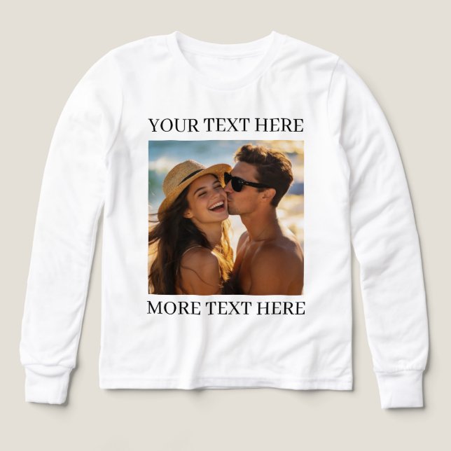 Foto och text t shirt (Design framsida)