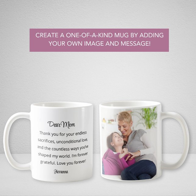 Foto och texttea i mors dag Personlig Kaffemugg (Skapare uppladdad)