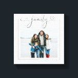 Foto- och texttypografi för Family Personlig Kärle Canvastryck<br><div class="desc">Familjefoto och Text Kärlek Heart Typography wall art - Kanvastryck från Ricaso - lägg till ett eget foto och en egen Personlig på den här underbara arbetsytan</div>