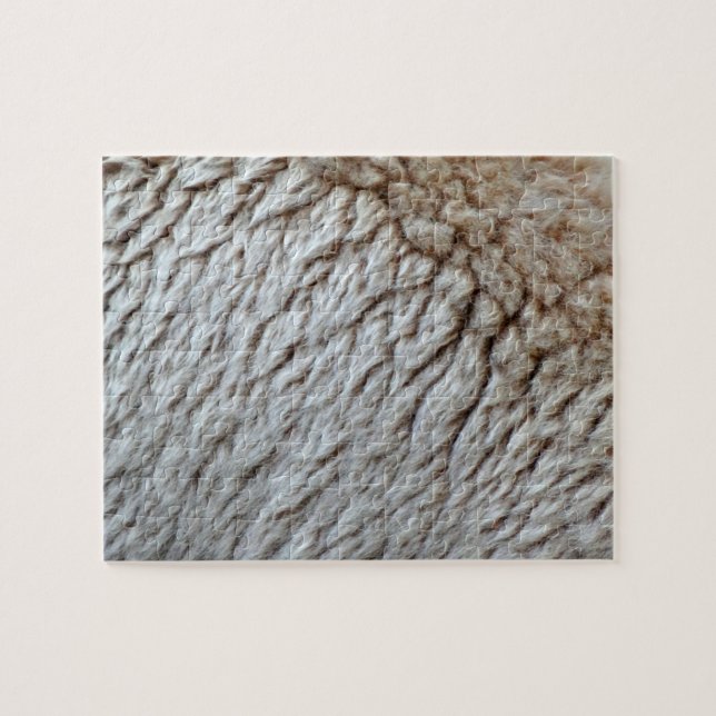 Foto på Abstrakt av fårylle Pussel (Horisontell)