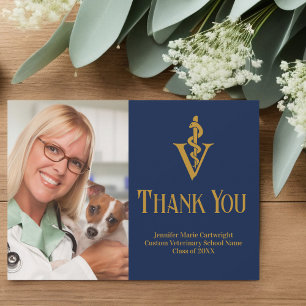 Foto på Anpassadet för sjöblå veterinär Tack Kort