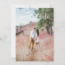 Foto på anpassningsbar med enkel, modern elegant spara datumet