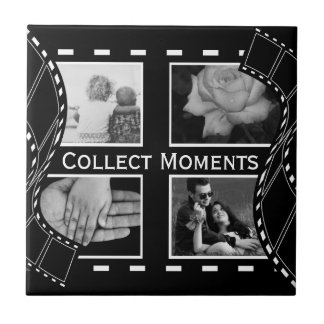 Foto på Anpassningsbarna Black and White Film Reel Kakelplatta