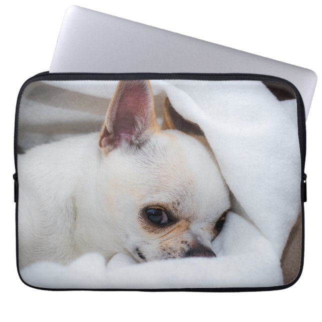 Foto på anpassningsbarna Chihuahua i din hund-valp Laptop Fodral (Framsidan)
