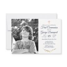 Foto på anpassningsbarna elegant Blue First Commun