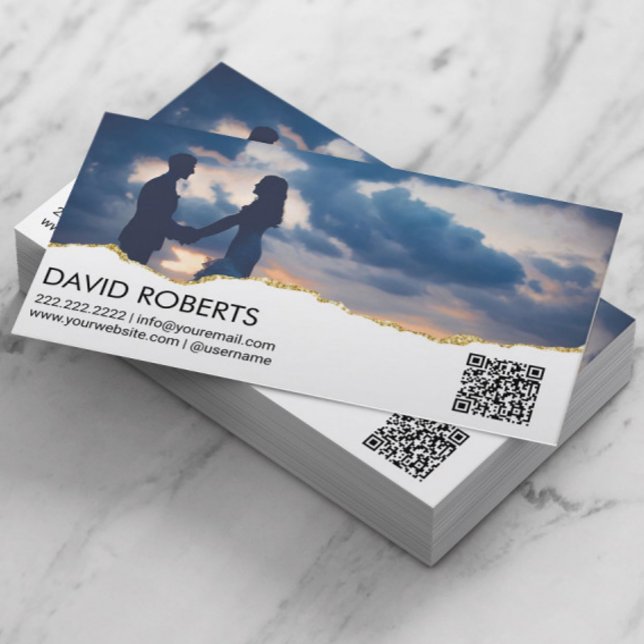 Foto på Anpassningsbarna Foto för fotografi QR-kod Visitkort (Skapare uppladdad)