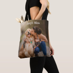 Foto på Anpassningsbarna hund Mamma Dubbla Sided Tygkasse