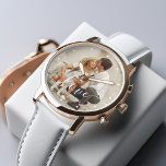 Foto på Anpassningsbarna Kärlek i elegant Script Armbandsur<br><div class="desc">Lägg till ditt favoritfoto från din senaste semester,  bröllop eller speciella tillställning.</div>