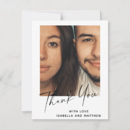 Foto på Anpassningsbarna Modern Script Personlig m Tack Kort