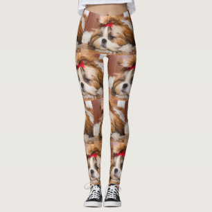 Foto på anpassningsbarna mönster i din hund-marion leggings