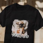 Foto på Anpassningsbarna Pet-fil för modern, uppsp T Shirt<br><div class="desc">Den här enkla och klassiska designen består av serif-typografi och lägger till en anpassningsbar foto av ditt sällskapsdjur.</div>