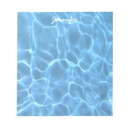 Foto på Aqua Blue Swimming Bassäng Soft Färg Soft Anteckningsblock