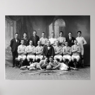 Foto på Australiens första nationella fotbollslag Poster