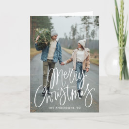 Foto på Avslappnad Hand-Lettered Script God jul Helgkort