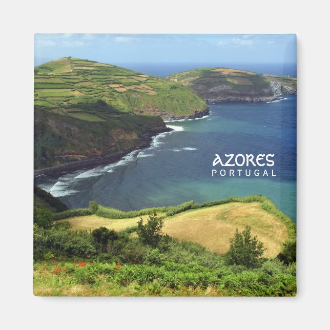 Foto på Azorerna, Portugal Magnet (Framsidan)