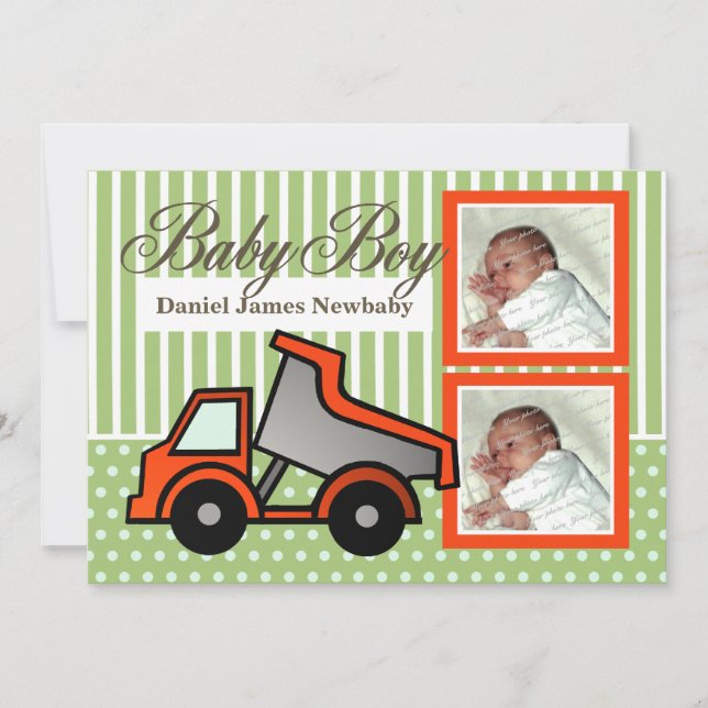 Foto på baby pojke dumper meddelande (Framsida)