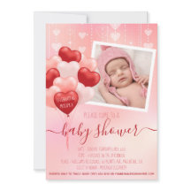 Foto på Babyskor Rosa Valentine Hearts Ballots