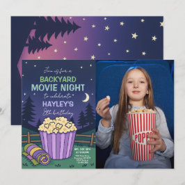Foto på bakgårdsplan för film på natten inbjudningar