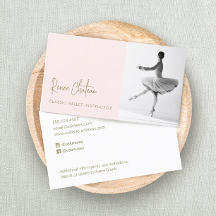 Foto på Ballet Dance Instructor Visitkort