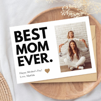 Foto på bästa Mamma någonsin i Mors dag Kort