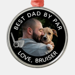 Foto på bästa Pappa efter paraprispets Anpassnings Julgransprydnad Metall