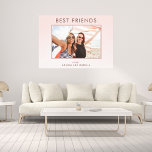 Foto på bästa vänner  rosa ros guld canvastryck<br><div class="desc">En chic  övertoningsbakgrund för rosa. Anpassa och lägg till ett eget foto av din bästa vän från en semester-,  party- eller speciell händelse. Texten: Best Friends är skriven med mörk ro guld färgad brev. Perfekt som krona eller som födelsedag eller julklapp.</div>