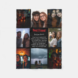 Foto på bästa vänstra Vänskap dag Fleecefilt