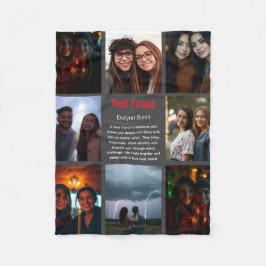 Foto på bästa vänstra Vänskap dag Fleecefilt