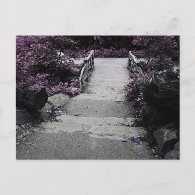 Foto på Black & White Ligcape Bridge Vykort (Framsida)