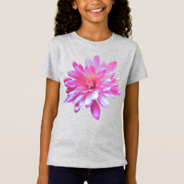 Foto på blommigt av söt återrosa daisy-rosa t shirt