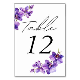 Foto på blommigt-skript bordsnummer