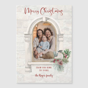 Foto på Blommigten Rustic Watercolor Window/Jul