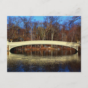 Foto på Bow Bridge i Central Park, New York Vykort