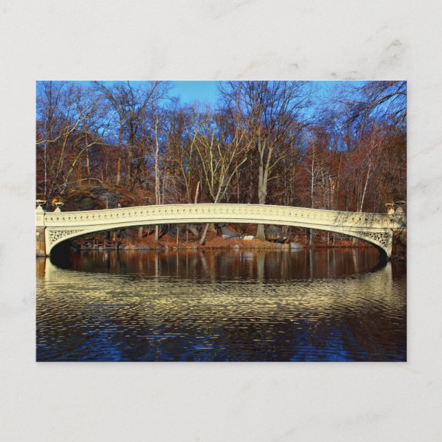 Foto på Bow Bridge i Central Park, New York Vykort (Framsida)