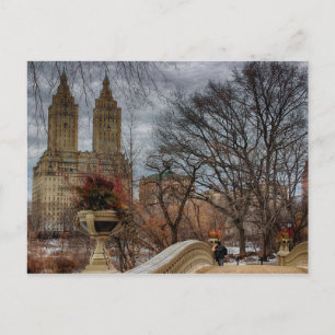 Foto på Bow Bridge i Central Park, NYC Vykort