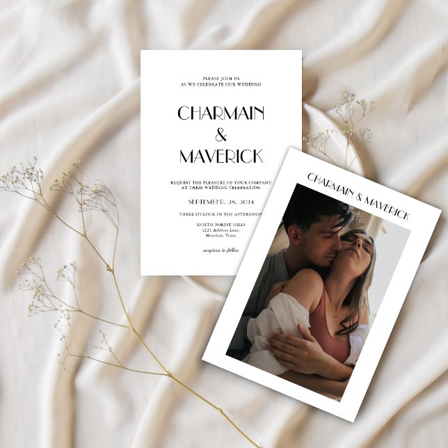 Foto på Bröllop i fet stil Inbjudningar (Skapare uppladdad)