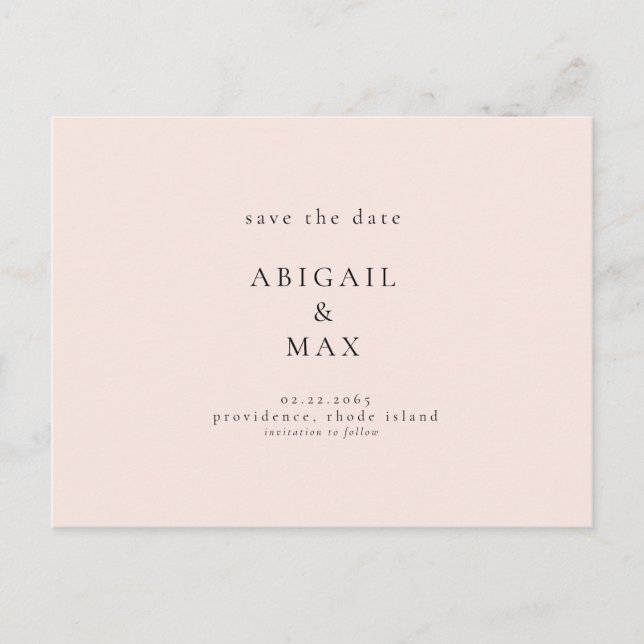 Foto på bröllopet Spara datum Postkort För evigt d Vykort (Framsida)