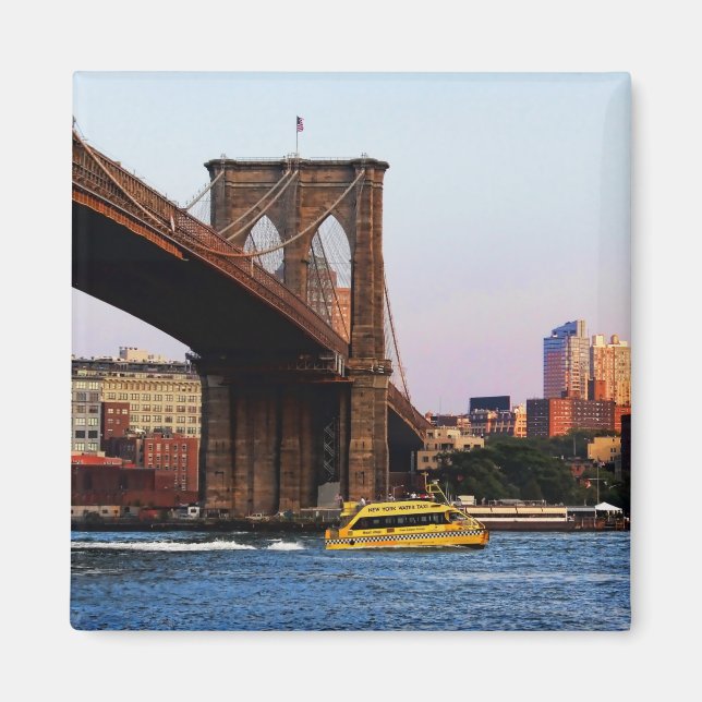 Foto på Brooklyn Bridge i NYC Magnet (Framsidan)